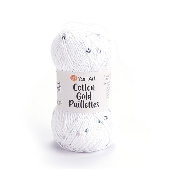 Cotton Gold Paillettes - 7102