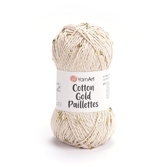 Cotton Gold Paillettes - 7104