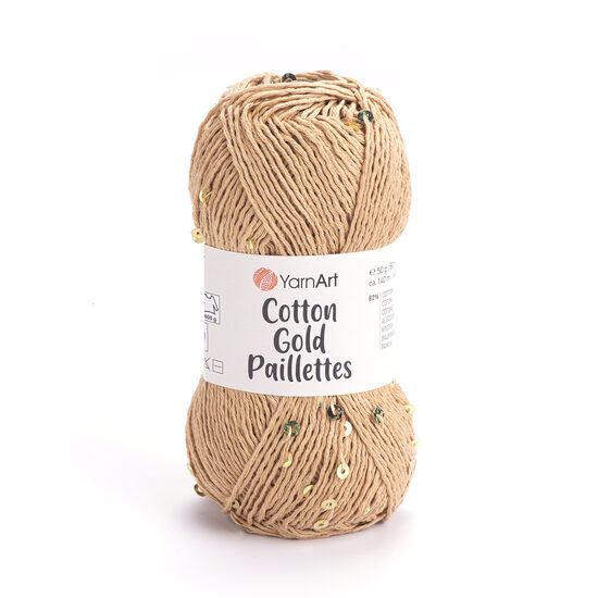 Cotton Gold Paillettes - 7105
